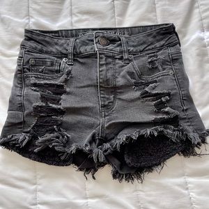 American Eagle High Rise Shortie Shorts
